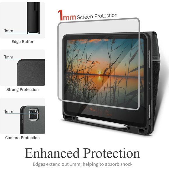 KingBlanc for iPad Pro 12.9 Case 6th/5th/4th/3rd Generation (2022/2021/2020) wit - Picture 9 of 9